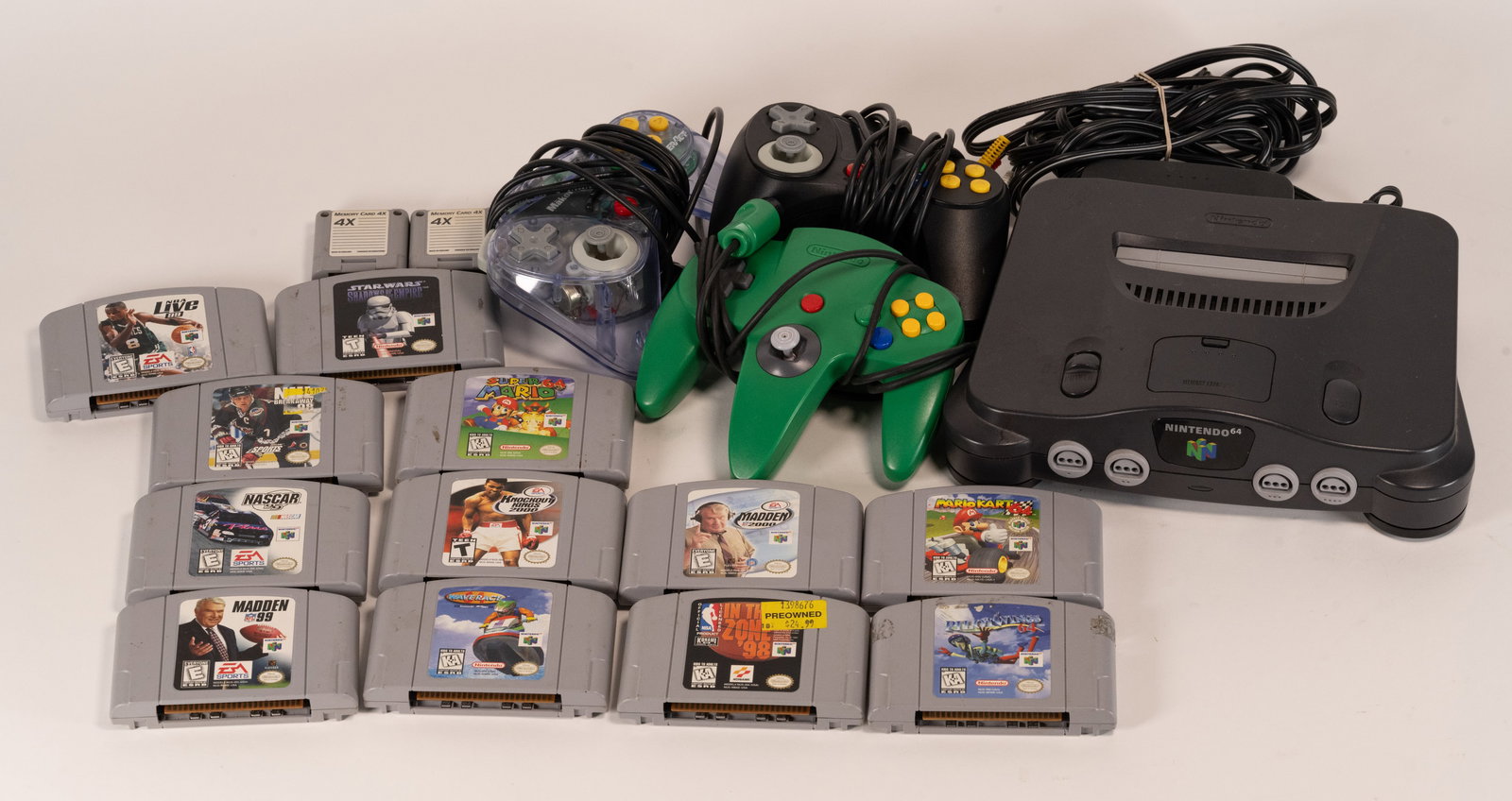 Nintendo 64 Game System w/ Games Mario Brothers etc (1 of 7)