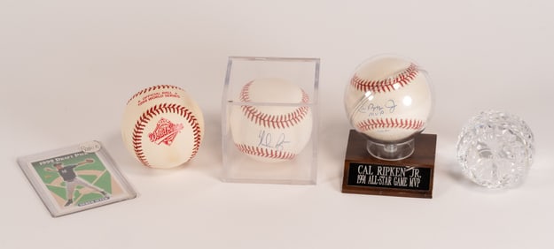 Baseball Collection Autographs Balls Cards Waterford etc