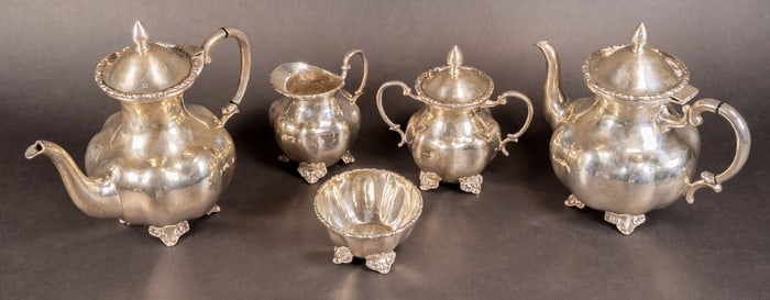 Sterling Silver Mexico CLS Tea Service approx 3400 grams