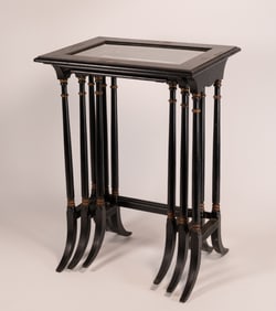 Early 20th C Chinese Nesting Table Set