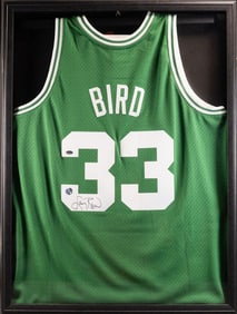 Signed Larry Bird Boston Celtics Jersey