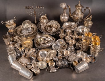 800 Continental Silver Tableware Collection Over 8 Kilograms 139Pcs