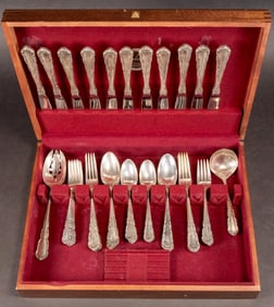 Wallace Sterling Silver Flatware Shenandoah Service For 12 aprox 2000 Grams