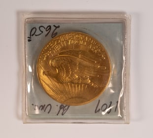 1907 20 Dollar Gold Coin Roman Numeral Medal