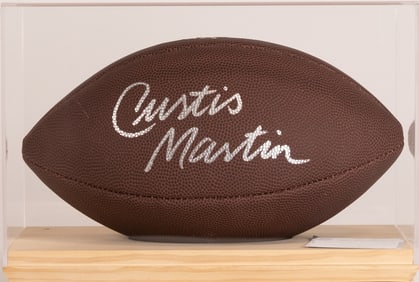 New York Jets Curtis Martin Autographed Football Certified