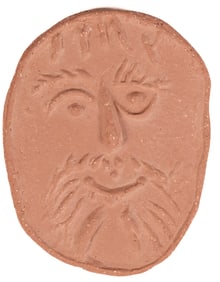 Pablo Picasso (Spanish, 1881-1973) Terracotta Medallion "Visage"