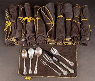Gorham "Chantilly" Pattern Sterling Silver Flatware Service For 20 Over 3130 Grams 105Pcs