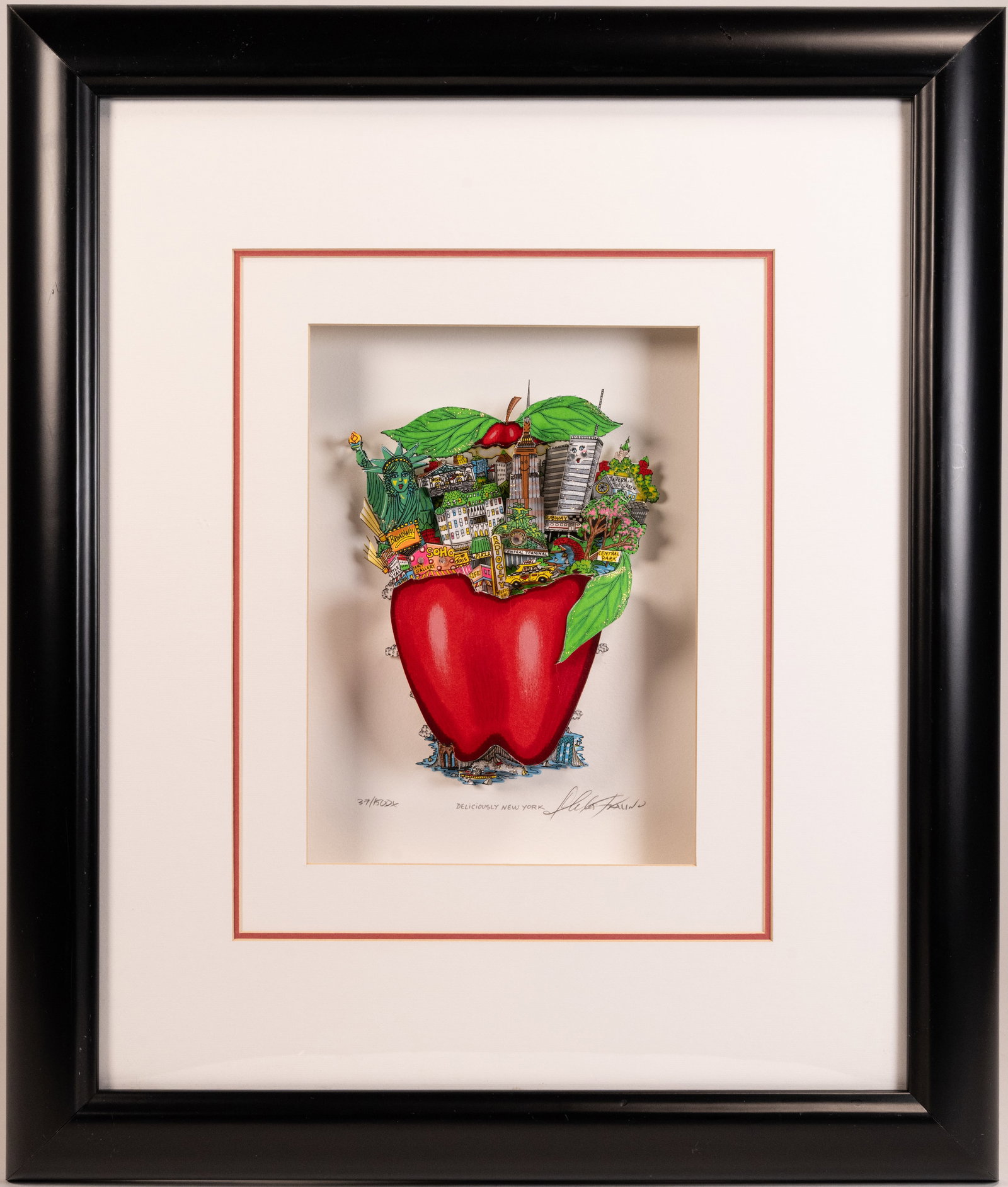 Charles Fazzino (American 1955-) "Deliciously New York" 3-D Pop Art Serigraph (1 of 6)