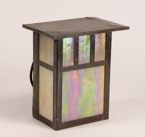 Underwriters Laboratories Art & Crafts Iridescent Wall Sconce