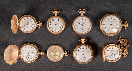 10k-14K Gold Filled Elgin Pocket Watches Collection