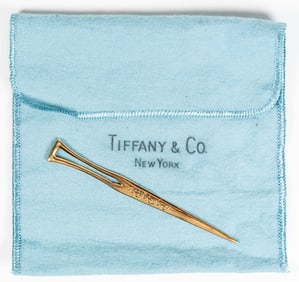 Tiffany & Co Makers 18K Gold Custom Made Letter Opener