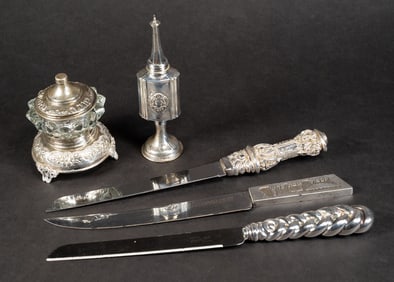 Judaic Sterling Silver Tableware Collection 5Pcs