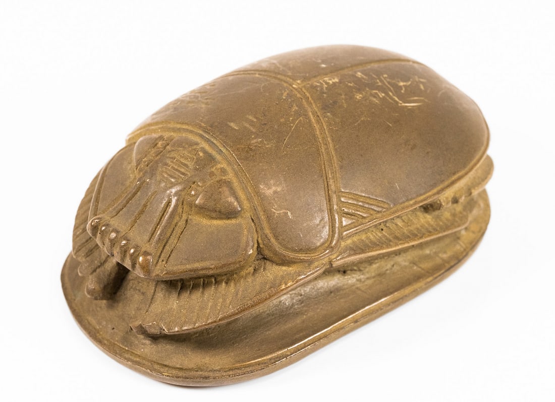 Ancient Large Egyptian Green "Heart" Scarab Circa 1650 to 712 BCE (1 of 9)