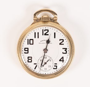 1962 Hamilton Railway Special 992B Pocket Watch in Running Condition Ref No #C477372