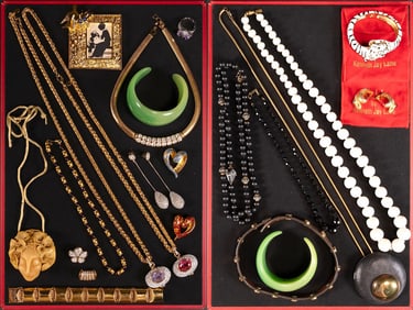 Designer Costume Jewelry Collection KJL Alexis Bittar Chr Dior Etc 20Pcs