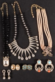 Heidi Daus Necklaces & Earrings Designer Jewelry Collection 7Pcs