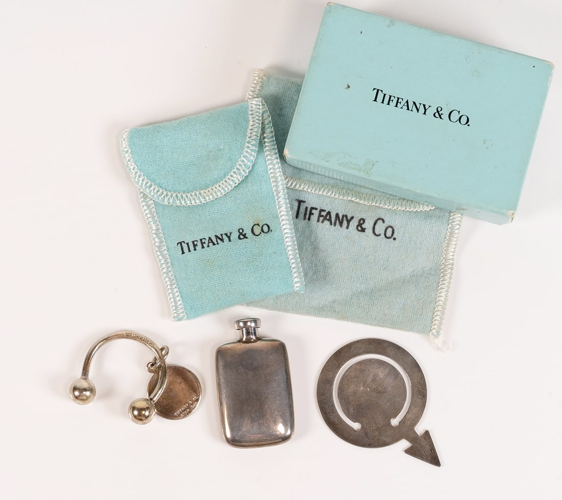 Tiffany & Co Sterling Silver Perfume Bottle Key Ring And Bookmark (1 of 9)