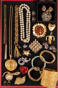 Designer Costume Jewelry Collection Gucci Escada J Leiber YSL Givenchy KjL Etc