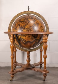 20th C Italian Celestial Globe Rolling Bar