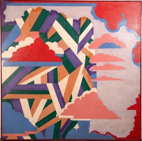 Peter Busa (American, 1914-1985) Abstract Oil
