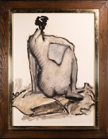 Eldzier Cortor (American, 1916-2015) Nude