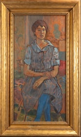 Joseph Solman (American, 1909-2008) Female Portrait