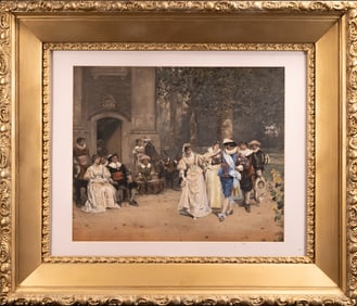 "The Minuet" The Knapp Lithograph Co. 1893