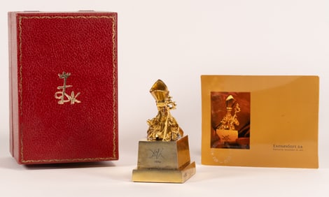 Salvador Dali (1904-1989) 18K Gold Sculpture of Saint Narcissus #260