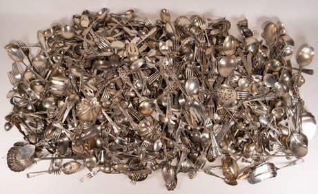 Sterling Silver Assorted Flatware Over 38 Kilograms