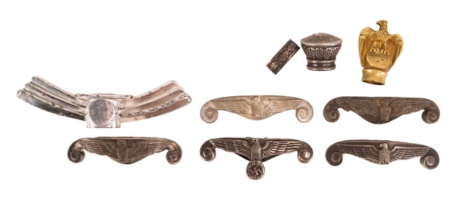 WWII German Dagger Parts Lot  Knife Cross Guard Pommel Luftwaffe Army