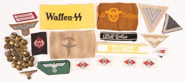 WWII German Armband & Insignia Collection