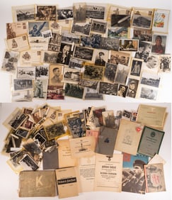 Large WWII German Photo Postcard Ephemera Book Collection