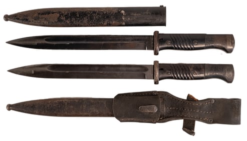 WWII German K98 Mauser Bayonet Collection WKC / COF Seitengewehr 84/98