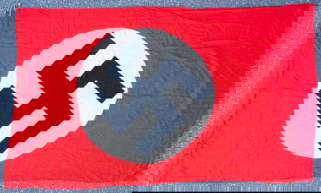 WWII Nazi German Vertical Flag / Rally Banner