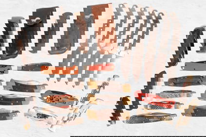 Large Pocket Knife & Throwing Knives  Collection