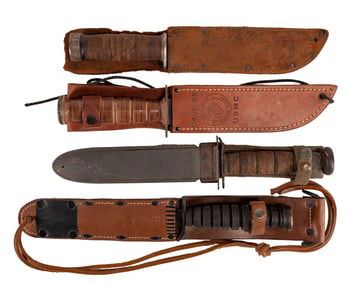 Fighting Combat Knife Collection  WWII Korea Vietnam Kabar Cattaraugus etc
