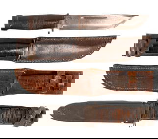 US Military Fighting Combat Knife Collection Cattaraugus Kabar
