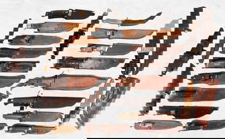 Large Combat Hunting Fixed Blade Trench Knife Collection