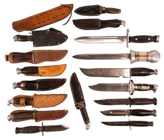 Large Fixed Blade Militaria Survival Hunting Combat Knife Collection