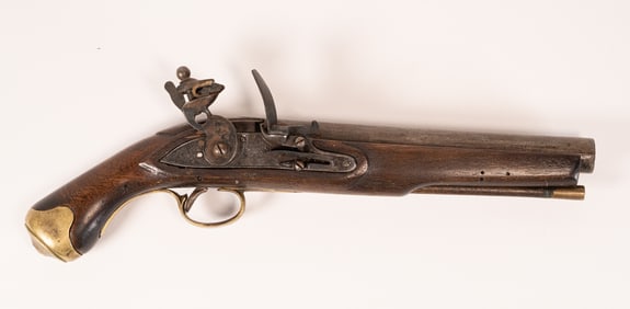 English Tower Marked Single Shot Flintlock Pistol