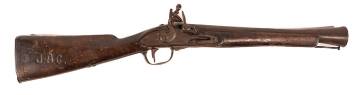 18th Century British GR Marked Steel Barrel Flintlock Blunderbuss