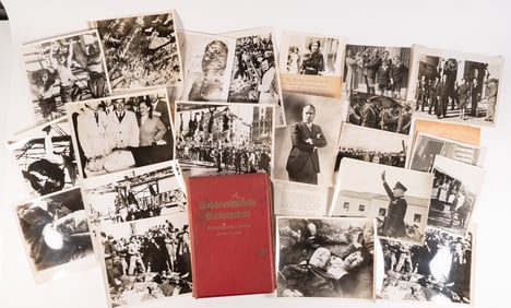 WWII German & Italy 3D Photo Book w/ Original News Photos 1938