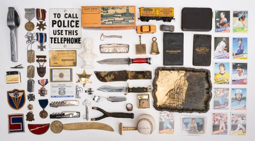 Militaria Collection Junk Drawer Estate Find