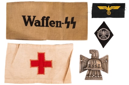 WWII German Armband Insignia Medal Collection