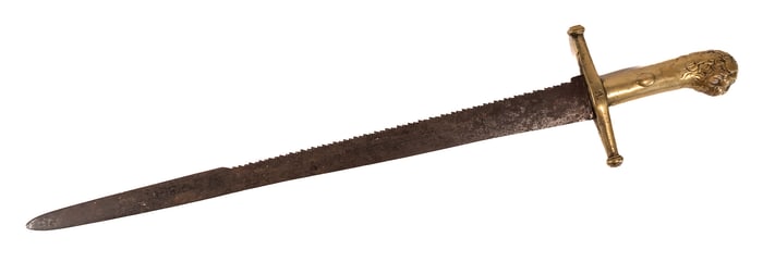 19th c. British Pioneer Sawback Sword