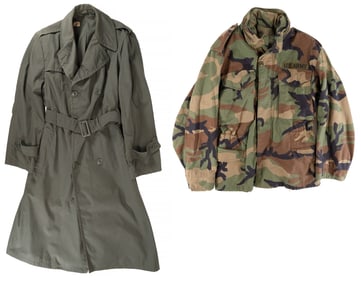 Vietnam Military Issue Cold Weather Uniform Raincoat Collection