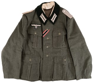 WWII German Army 2nd Lt Infantry Officer Combat Tunic