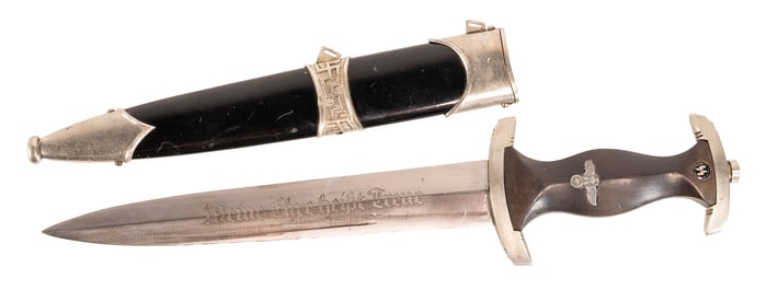 WWII German Waffen SS Officer Dagger & Scabbard