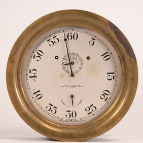 WWI US Navy FJ Whilton Time Sector Clock Chronograph By Seth Thomas #54 Working Condition