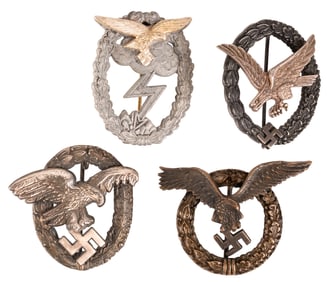 WWII German Luftwaffe Badge Collection GH Osang Dresden Assman & Sohn Ludenscheid Etc